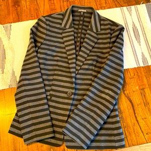 Express Black & Gray striped Blazer